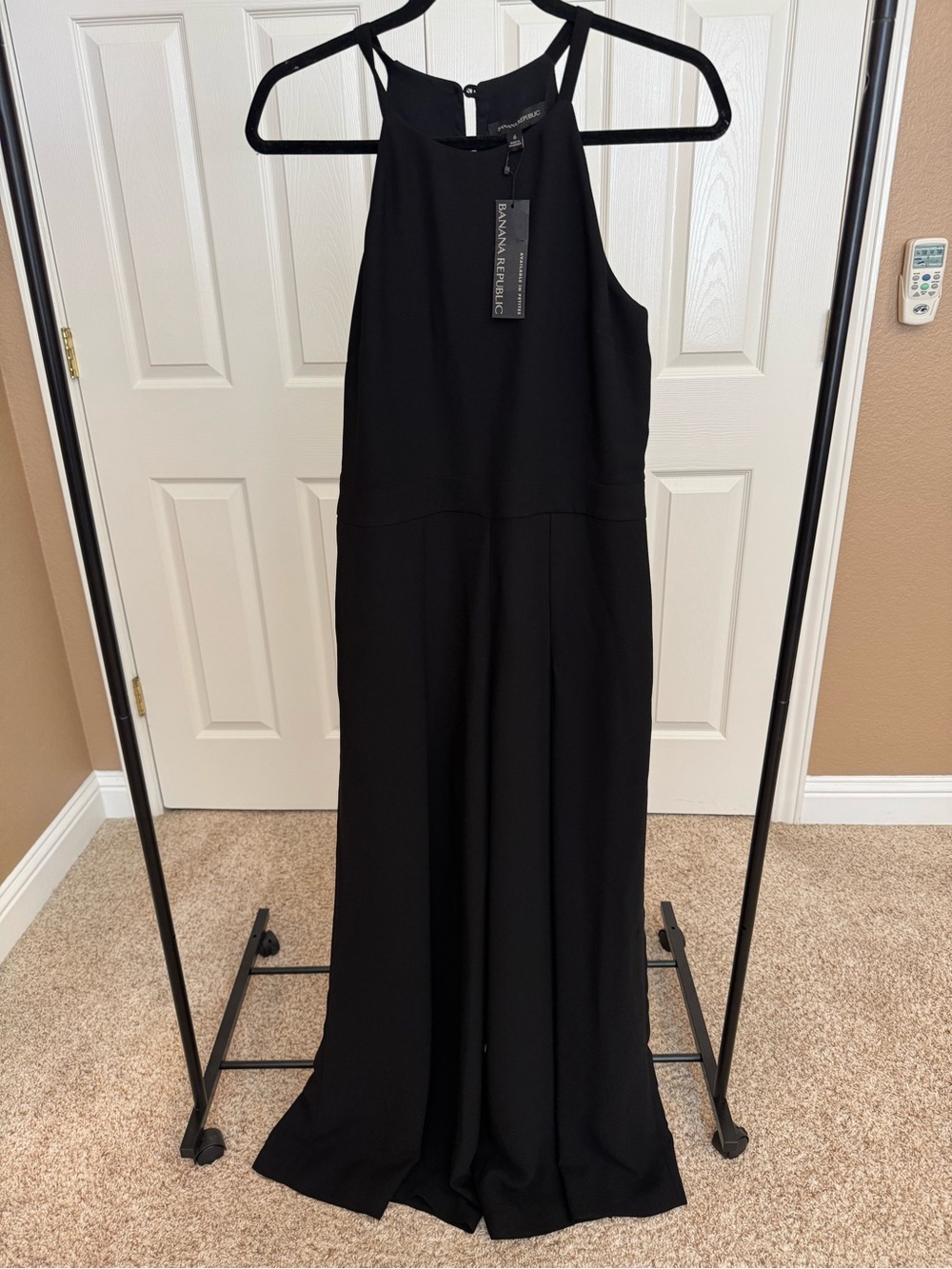 Banana Republic Black Sleeveless Halter Jumpsuit